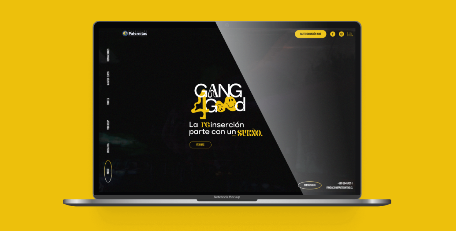 imagen laptop con proyecto