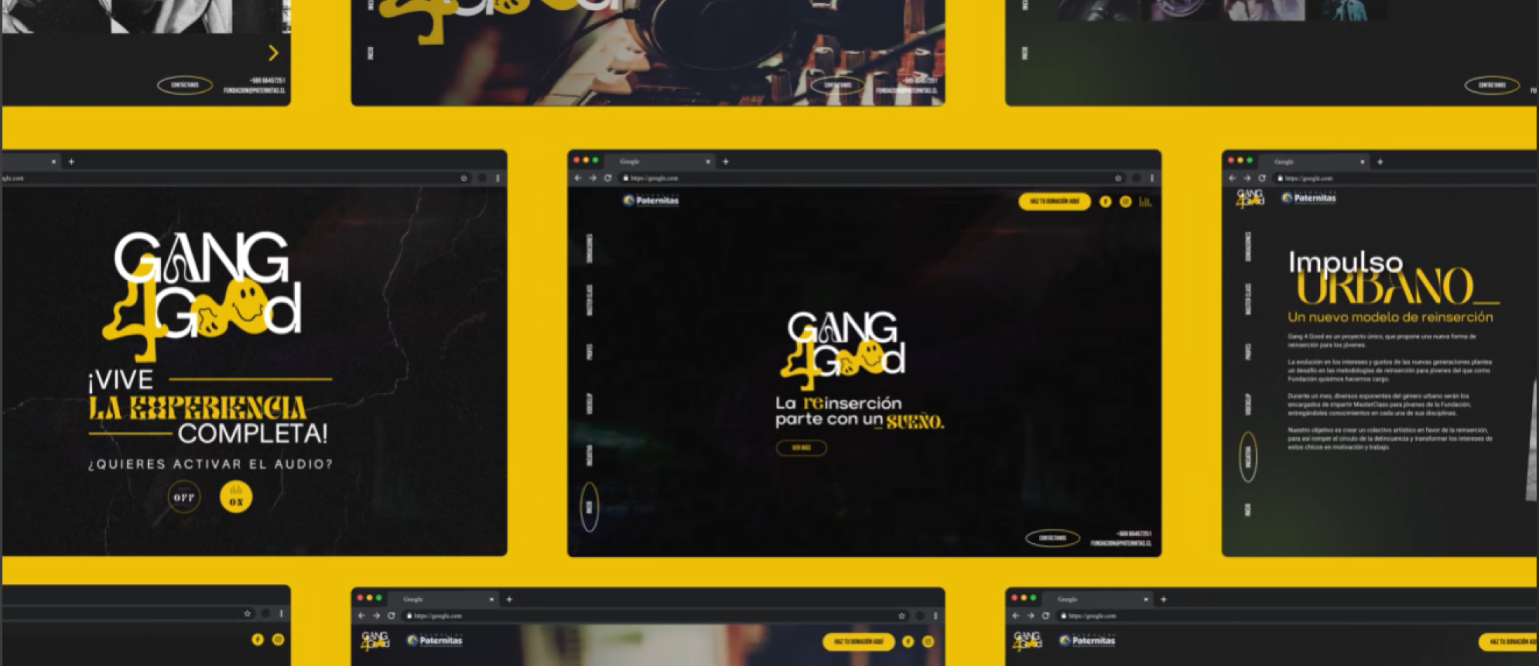 imagen pantallas del proyecto